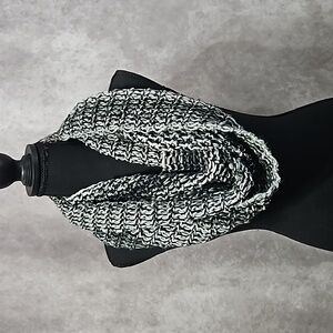 Apt 9 Sparkly Black/Gray Knit Infinity Scarf